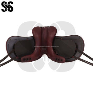 Selle de course en cuir PU durable pour l'équitation, confortable et facile à utiliser, avec quincaillerie en acier inoxydable, logo et couleurs personnalisés - Product Image 5