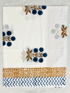 <b>White</b> Yellow Beautiful Floral Printed Cotton Sarong Lightweight Beach <b>Wrap</b> Pareo for Women Light Perfect For Women all Seas - Product Image 2