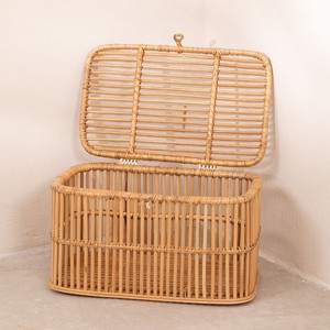 Handcrafted rattan trunks high quality woven trunk <b>chest</b> manufacturer costs hamper organizers - Product Image 3