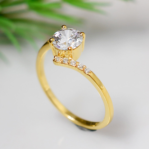 Natural Round Shape <b>Ring</b> <b>Set</b> with Cubic Zirconia Accents 925 <b>Sterling</b> <b>Silver</b> Wedding Engagement <b>Ring</b> <b>Set</b> for Women - Product Image 5