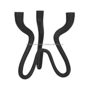 Classy <b>Black</b> Metal Taper <b>Candlestick</b> <b>Holders</b> Eco-friendly Handicraft for Weddings Christmas Housewarming Gifts - Product Image 2