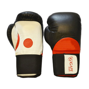 Guantes de Boxeo Profesionales para MMA, de Cuero PU Elástico e Impermeable, con Correa de Muñeca Ajustable para Entrenamiento, Hechos en Pakistán - Product Image 1