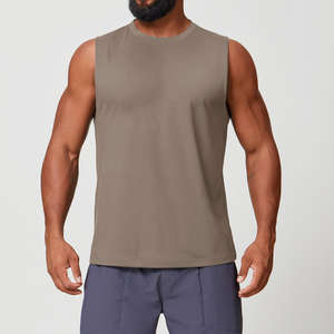 Camiseta sin Mangas para Hombre, Color Sólido, Personalizada al por Mayor, Tejida, Informal, Deportiva, Ecológica, Transpirable y de Secado Rápido - Product Image 2