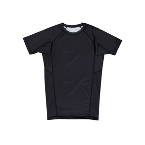 Camiseta de Compresión de Secado Rápido Negra para Hombre, Corte Regular, Top de Entrenamiento de MMA, Talla Adulto - Product Image 2