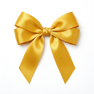 Ruban de satin jaune simple face de 25 mm (1 pouce) en gros pour la décoration de fêtes, les nœuds pour cheveux, l'emballage cadeau, la mise en scène d'événements et les loisirs créatifs - Product Image 1