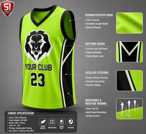 Ensemble Maillot et Short de Basketball Personnalisé Imprimé, Sans Manches, Léger et Respirant en Polyester pour Équipe - Product Image 5