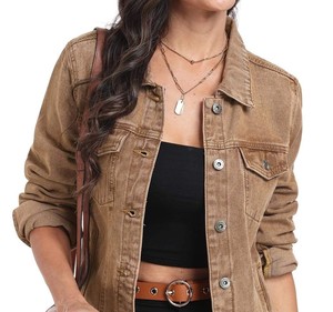 Best Quality Plus Size Factory <b>Customized</b> Women <b>Denim</b> <b>Jacket</b> 100% Cotton Fashionable Women <b>Denim</b> <b>Jacket</b> Long Sleeves for Outdoor - Product Image 4
