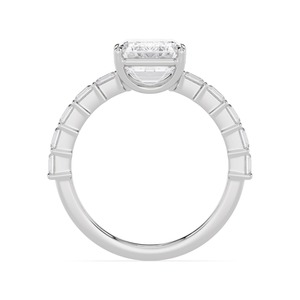 แหวนหมั้นเพชรเม็ดเดี่ยวทรง Asscher และทรง Emerald น้ำหนัก 6.20 กะรัต ประดับด้วยทองคำขาว 10K รุ่น Majestic พร้อมเพชรที่เพาะเลี้ยงในห้องปฏิบัติการ เหมาะสำหรับเป็นเครื่องประดับเจ้าสาว - Product Image 4