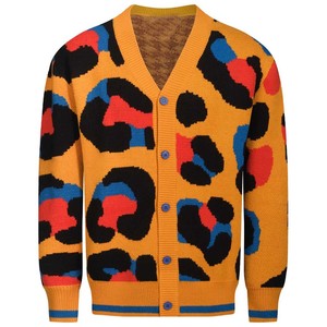 Cárdigan Gráfico Transpirable con Cuello en V para Hombre, Suéter de Punto Jacquard con Botones Delanteros, Prenda Exterior Moderna para Europa, Venta al Por Mayor - Product Image 1