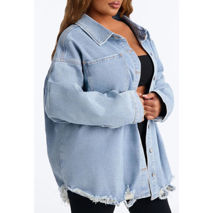 Chaqueta Vaquera de Invierno para Mujer con Logotipo Personalizado 2026 / Chaqueta Vaquera de Invierno para Mujer, Transpirable, para Exteriores, con Logotipo Personalizado, Talla Grande, OEM - Product Image 5