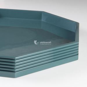 การออกแบบใหม่ถาดเสิร์ฟรูปแบบใหม่ทำจากไม้แล็กเกอร์จากเวียดนามถาดอาหารรูปแบบของขวัญที่กำหนดเองจากเวียดนาม - Product Image 2