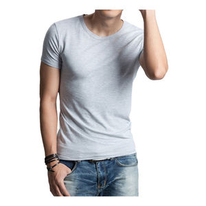 T-shirts pour hommes personnalisés OEM de haute qualité en polyester/coton tissé, respirants, imprimés en sérigraphie, écologiques, surdimensionnés - Product Image 1