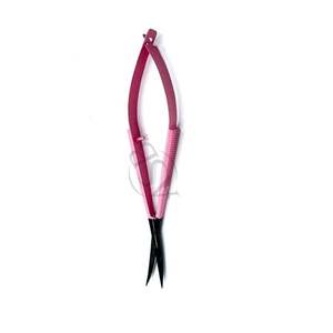 Pinzas para Cejas con Punta Inclinada en Negro y Rosa OEM con Tijeras de Resorte |   Pinza de Precisión para Cejas de Acero Inoxidable - Product Image 3