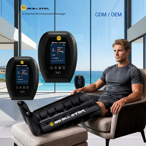 AS ALL <b>STAR</b> 6-Chamber Air Compression Leg Massager with Timing Control Plug-In Muscle Recovery Device - Product Image 1