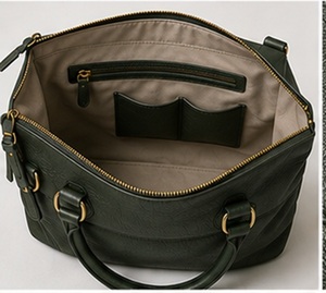 Sac fourre-tout tendance en cuir véritable pour femme Gravs, sac à bandoulière avec poignée supérieure, grande capacité, fermeture éclair amovible, doublure en polyester - Product Image 4