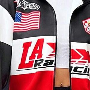 Chaqueta de Motocicleta para Mujer, de Lona Acolchada, con Logotipo Personalizado, Impresa de Alta Calidad, Nuevo Diseño 2024 - Product Image 6