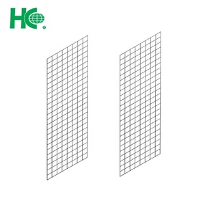 Black <b>metal</b> wire hanging <b>grid</b> <b>panel</b> - Product Image 1