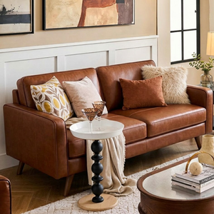 Sofá de 2 Plazas de Lujo Estilo Moderno de Mediados de Siglo para Espacios Pequeños, Mueble de Sala de Estar, Sofá Moderno - Product Image 1