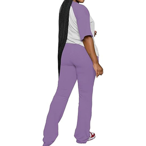 Conjunto de Ropa Informal Ligera para Mujer, Top de Manga Corta y Pantalones Holgados a Juego, Personalizado - Product Image 6