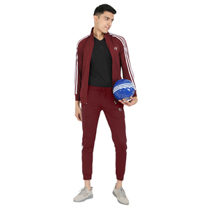 Conjunto Deportivo para Hombre, Estilo SUTRA, Taiwan, Otoño, Elástico en 4 Direcciones, Ajustado, Color Sólido, Cómodo, Terciopelo Premium, Ropa Deportiva para Correr - Product Image 2