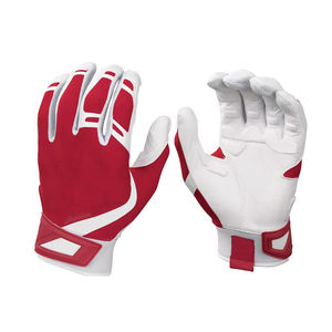 Full Finger Baseball Batting <b>Gloves</b> Comfortable Lightweight Breathable Leather Hook and Loop Custom Logo Training Sports Gear - Product Image 1