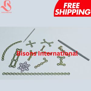 BISONS Wholesale Craniofacial Reconstruction Mini <b>Plate</b> & Screw Set 1.5mm Stainless Steel Manual System - Product Image 6