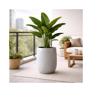 Nouvelle conception, écologique, durable, léger, prix d'usine, pots de fleurs en fibre de verre pour la décoration intérieure/extérieure, jardin - Product Image 1