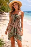 Pareo de Playa con Logotipo Personalizado para Mujer, Elegante Traje de Baño, Ropa de Playa, Pareo