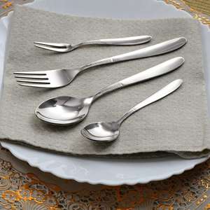 Hongkong Ring 24 PCS Juego de cubiertos de acero inoxidable Colección de vajilla Premium - Product Image 5