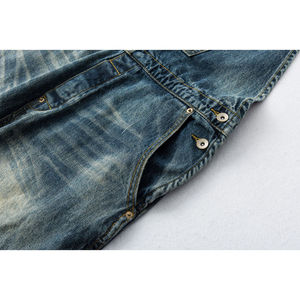 กางเกงคาร์โก้แฟชั่นลำลองผู้ชายสั่งทำขายส่ง รุ่นใหม่ล่าสุด ทรงสลิมฟิต ผ้ายีนส์ฟอกสี - Product Image 3