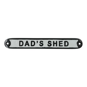 Placa de hierro fundido rectangular estilo rústico para garaje, decoración para el Día del Padre, letreros metálicos personalizados hechos a mano para decoración del hogar. - Product Image 4