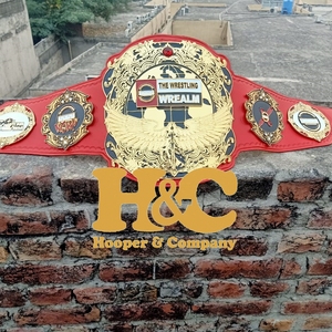 High Demand HOOPER and COMPANY HAC-<b>WB</b>-0014 Customized Wrestling Championship Belt Pu Leather Brass Eco-friendly Unisex - Product Image 5