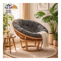 IMMEDIATE DELIVERY Papasan Chair 2026 Rattan Frame Cushion Seat for Indoor Seating and Leisure Corner Stable Build