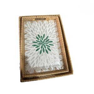 UO Hot Selling Durable <b>Rectangular</b> Wicker Art Rattan Storage <b>Baskets</b> Handwoven Beautifully Handwoven for Versatile Use Home Deco - Product Image 4