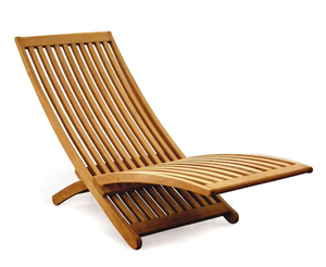 Tumbona de teca para jardín, muebles de exterior para casa - Product Image 1