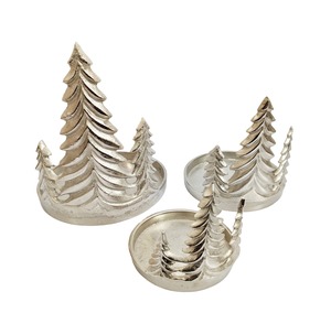 Support à gâteau rond moderne en aluminium à 1 niveau, présentoir à desserts pour décoration de table intérieure/extérieure, Noël, mariage, fête - Product Image 5