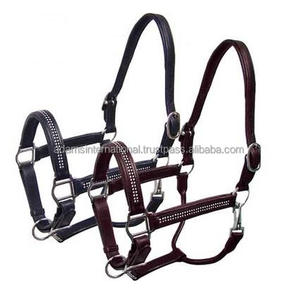 Cuero Premium de alta calidad, con adornos de cristal ostentosos, caballo de lujo, cuello Halter - Product Image 1