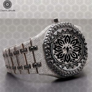 Charm Jewells Stainless Steel Diamond <b>Watch</b> Tonneau Analog Dial Sapphire Crystal Luxury Fashion Unisex Butterfly Clasp - Product Image 2