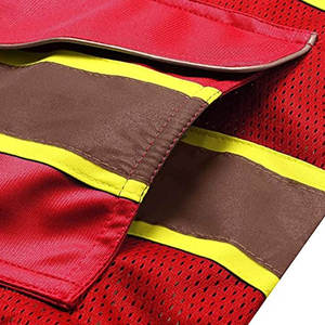 Customized <b>Top</b> Quality Security Multiple Sizes Oem Workwear Crew Construction Hi Vis Clothing Reflective Safety Vest - Product Image 4