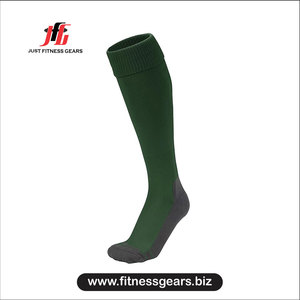 Knee High <b>Socks</b> Blue Solid Color Breathable Spandex Polyester Adult Soccer Football Summer <b>Compression</b> <b>Socks</b> - Product Image 2