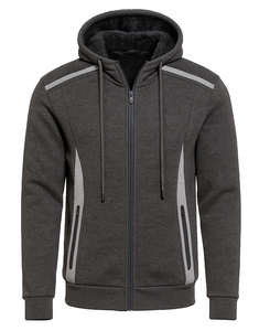 Sudadera con Capucha ROCK para Hombre, Invierno, Ecológica, Antiarrugas, Antipilling, Antiretracción, Forro Polar Sherpa, Poliéster/Algodón, Reflectante - Product Image 4