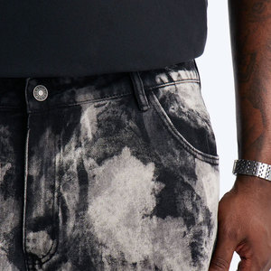 IOTA SPORTS – Meilleurs shorts en jean pour hommes, personnalisables avec logo, taille mi-haute, respirants, déchirés, brodés, style streetwear décontracté - Product Image 6