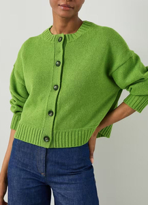 Cárdigan de Punto con Botones para Mujer, Suave, Manga Larga, Frente Abierto, Cálido, Informal, a la Moda, Cómodo para Uso Diario, Personalizado - Product Image 3