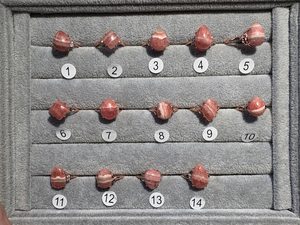 925 Sterling Silver Rhodochrosite <b>Ring</b> Natural Pink Gemstone <b>Adjustable</b> Rose Gold-Plated <b>Ring</b> Healing Crystal Jewelry - Product Image 2