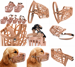 Ensemble de 5 ou une seule muselière pour chien, OEM ODM, logo personnalisé, réglable, en plastique souple, sûre, portable, fabricant direct - Product Image 5