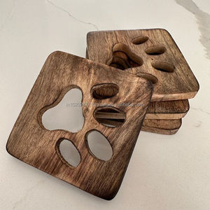 Posavasos de madera diseño de corte láser adecuado para fiesta de boda regalo personalizado Decoración de mesa ideas artesanales rústicas únicas - Product Image 4