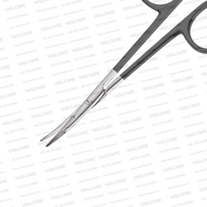 Ciseaux à lame courbée dentelée Supercut de 11,5 cm, ciseaux de chirurgie faciale à double biseau pour une dissection précise des tissus par Vaslcare - Product Image 3