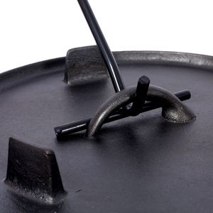 Pentola Olandese in Ghisa Smaltata da 5L con Coperchio per Campeggio, Barbecue, Cucina e Cottura al Forno - Product Image 4