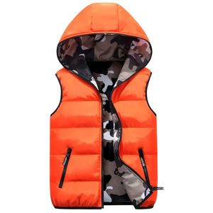 Gilet matelassé sans manches à capuche personnalisé avec logo OEM 2026 – Vestes chaudes d'hiver pour hommes - Product Image 4