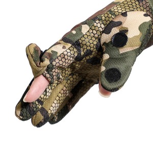 Professional Camouflage Hunting <b>Gloves</b> Breathable Anti-Slip Tactical Shooting <b>Gloves</b> 3-Finger Flip Outdoor Fishing Mittens - Product Image 4